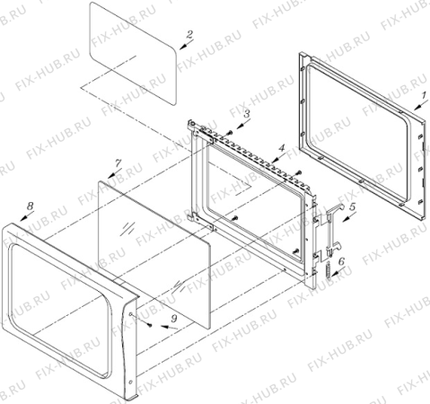 Схема №1 MO-230 DW (663167, WP800D-823) с изображением Панель управления для микроволновки Gorenje 116254