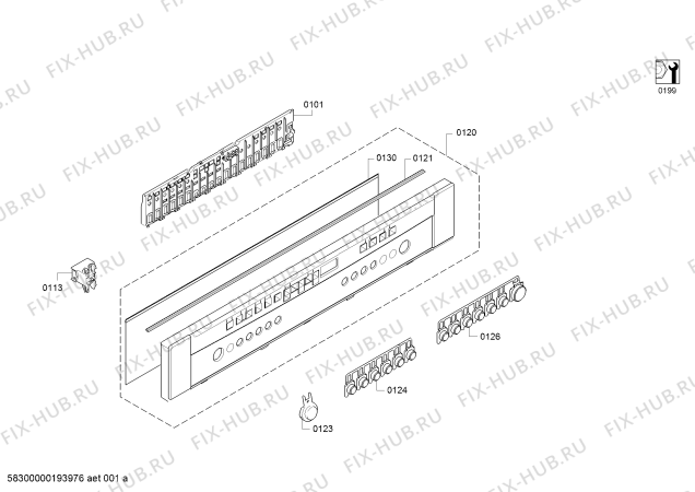 Схема №1 SC76M540EU с изображением Актуатор для посудомоечной машины Siemens 00653542