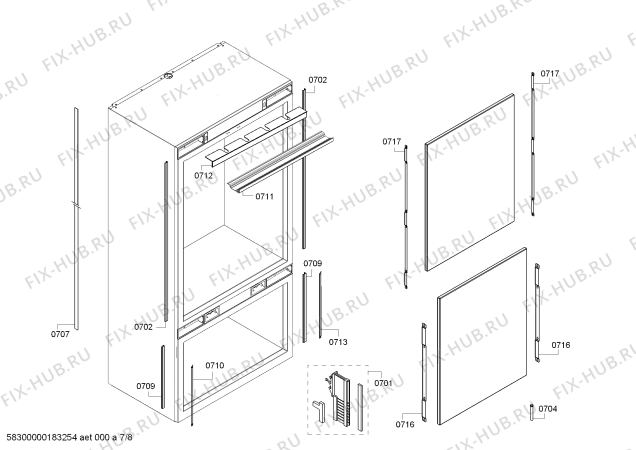 Схема №3 RB492701 с изображением Модуль управления для холодильника Bosch 11004205