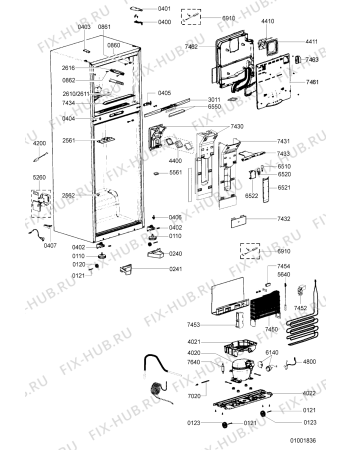 Схема №2 VS 601 IX с изображением Дверь для холодильной камеры Whirlpool 481241848969