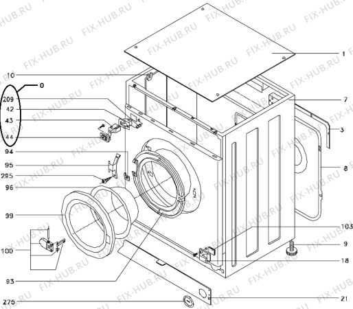 Взрыв-схема стиральной машины Gorenje WI73110 (345937, LC6E) - Схема узла 03