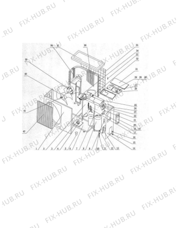 Схема №1 DEIN 38 EXU с изображением Крышечка для сплит-системы DELONGHI GR183003