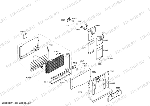 Схема №2 3KF4866N с изображением Компрессор для холодильной камеры Bosch 00144608