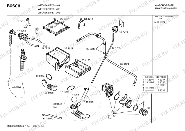 Схема №2 WFO1662IT Maxx WFO 1662 с изображением Инструкция по эксплуатации для стиралки Bosch 00591378