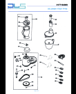 Схема №1 FP 700 - SOLO RICAMBI с изображением Перекрытие для кухонного измельчителя DELONGHI AX1134