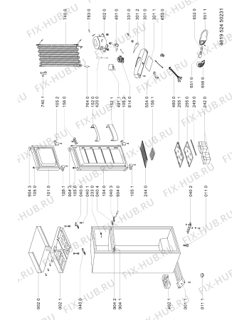 Схема №1 CZP 200 с изображением Дверца для холодильника Whirlpool 481241619247