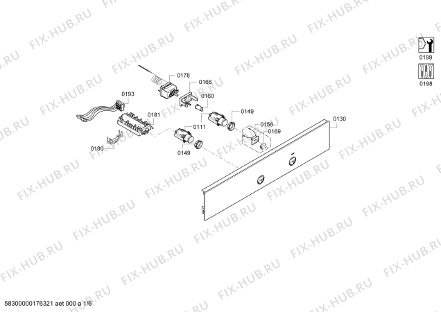 Схема №3 HBG30B550 с изображением Инструкция по эксплуатации для духового шкафа Bosch 00725431