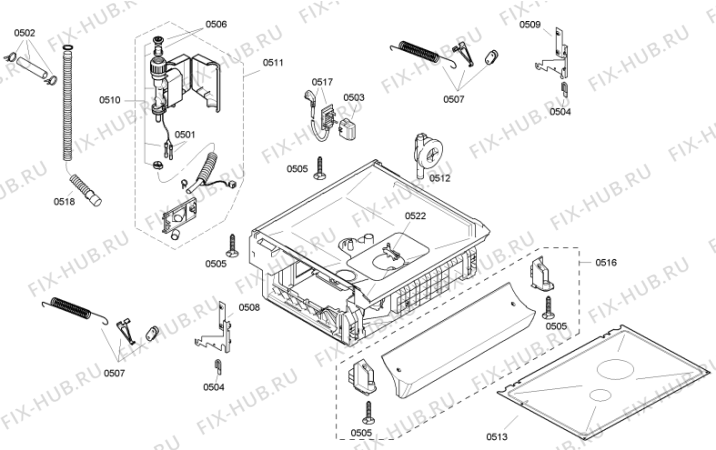 Схема №2 GS61331W (239681, SL15N1GN) с изображением Ящичек для электропосудомоечной машины Gorenje 264937