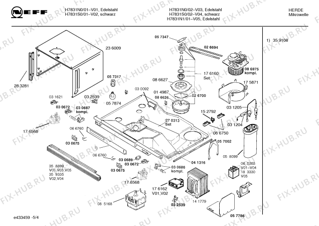 Схема №3 H7831N1 MEGA 7839 с изображением Инструкция по эксплуатации для микроволновой печи Bosch 00528456