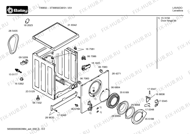 Схема №2 WD34008HK WASH&DRY1000 с изображением Клавиатура для стиральной машины Siemens 00416735