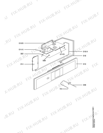 Схема №1 B 8800-P TOC с изображением Субмодуль для электропечи Aeg 8996613983700