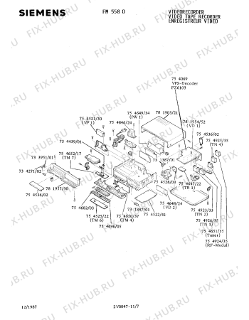 Схема №5 FM5580 с изображением Модулятор для телевизора Siemens 00754924