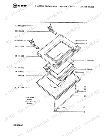 Схема №2 195301054 1078.46HCF с изображением Переключатель для духового шкафа Bosch 00024941