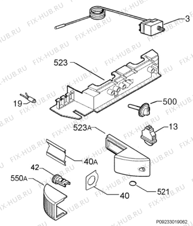 Взрыв-схема холодильника Aeg Electrolux S70308KA5 - Схема узла Diffusor