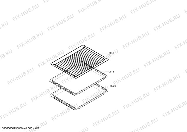 Взрыв-схема плиты (духовки) Bosch HBA78A750J - Схема узла 06