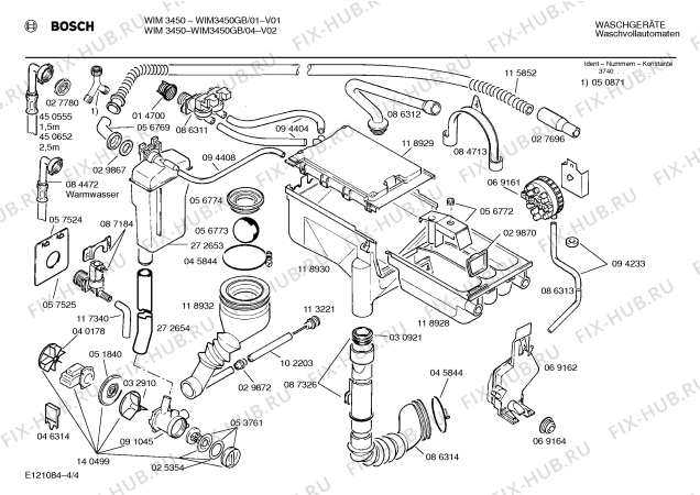 Схема №1 WIK5560 с изображением Ручка выбора программ для стиралки Bosch 00069544