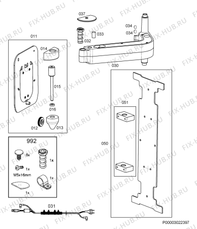 Взрыв-схема комплектующей Aeg Electrolux TV4500M - Схема узла Internal parts