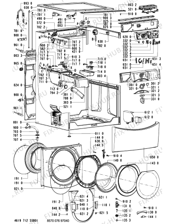 Схема №2 AWM 076 WT/GY GHW9200LW с изображением Декоративная панель для стиральной машины Whirlpool 481245212282