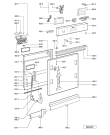 Схема №2 GI 458/1 WS с изображением Панель для посудомоечной машины Whirlpool 481245373409