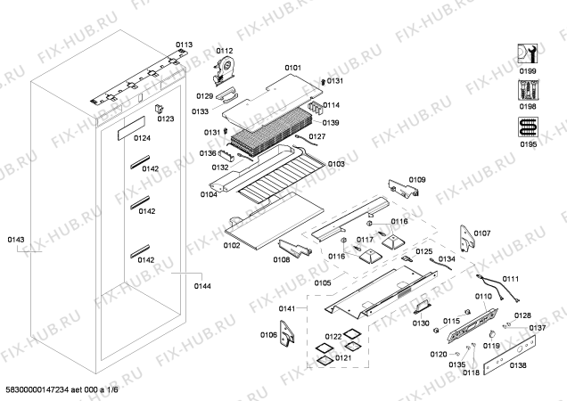 Схема №4 RC472700 с изображением Монтажный набор для холодильной камеры Bosch 00700082