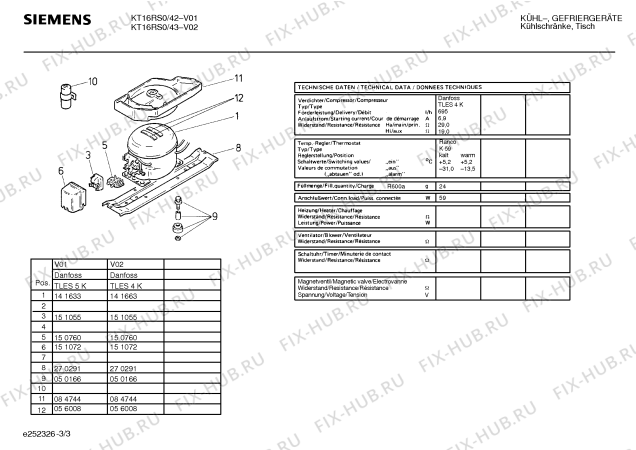 Схема №2 KT16R420 с изображением Дверь для холодильника Siemens 00214205