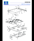 Схема №1 L61 640 BLACK с изображением Накладка для плиты (духовки) DELONGHI 083262081
