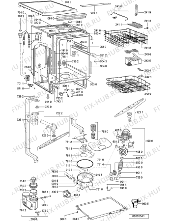 Схема №1 GSFS 5420 WS с изображением Панель для посудомойки Whirlpool 481245372972