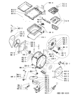 Схема №1 WAT 95650/1 с изображением Обшивка для стиралки Whirlpool 481245212321