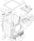 Схема №1 D7664N (347373, SP10/331) с изображением Обшивка для стиральной машины Gorenje 353981