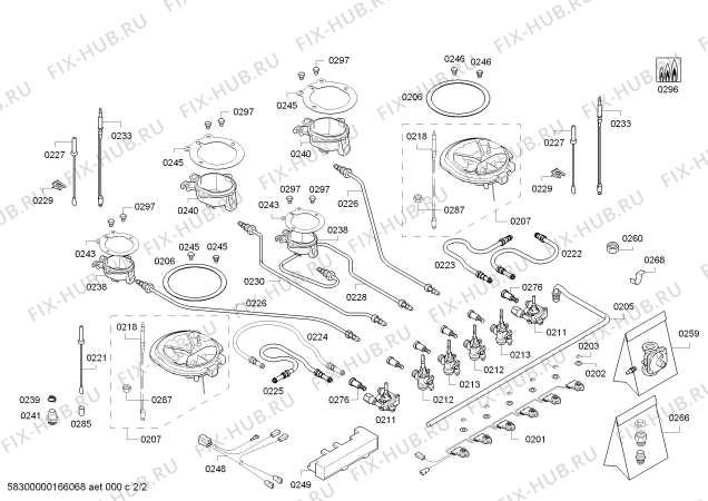 Взрыв-схема плиты (духовки) Bosch PCT915B9TA 4G+2W BO90F TIGER - Схема узла 02