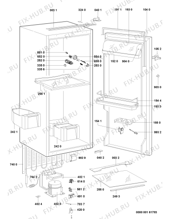 Схема №1 C91 (F091283) с изображением Руководство для холодильника Indesit C00357876