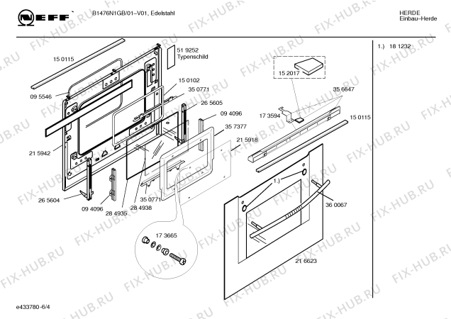 Схема №2 B1476N1GB с изображением Инструкция по эксплуатации для духового шкафа Bosch 00582916