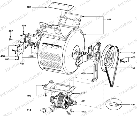 Взрыв-схема стиральной машины Upo PESU2620 (329070) - Схема узла 04