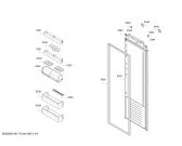 Схема №1 KI1813F30 с изображением Панель для холодильника Bosch 00747496