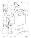 Схема №1 ADP 4696/8 IX с изображением Блок управления для посудомойки Whirlpool 480140101763