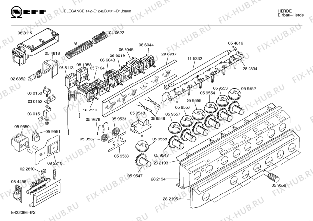 Схема №3 E1252W1 ELEGANCE 155 с изображением Чистящее средство для плиты (духовки) Bosch 00065937