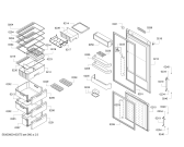Схема №1 KGS39XL20R A+ с изображением Дверь для холодильника Bosch 00711787