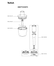 Схема №1 HB877D38/870 с изображением Двигатель (мотор) для блендера (миксера) Tefal MS-651640