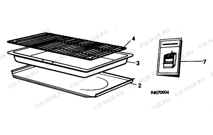 Взрыв-схема посудомоечной машины Electrolux CF161B - Схема узла H10 Oven Furniture, Users manual