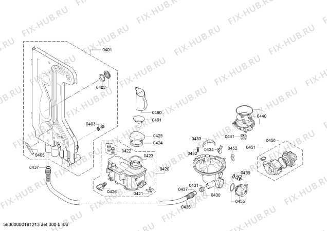 Схема №3 SMS58D08EU SilencePlus с изображением Передняя панель для посудомоечной машины Bosch 00703966