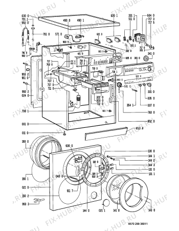 Схема №1 AWM 299/A с изображением Вложение для стиралки Whirlpool 481945919441