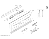 Схема №1 S42N58N3EU с изображением Передняя панель для электропосудомоечной машины Bosch 00743177