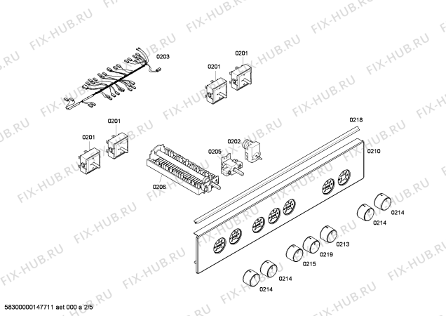 Схема №1 3CVB463BT с изображением Инструкция по эксплуатации для плиты (духовки) Bosch 00382060