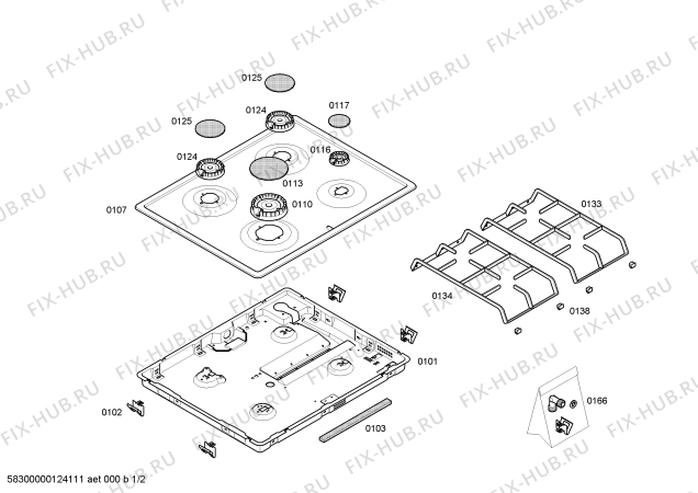 Схема №1 NPD615XEU с изображением Термоэлемент для плиты (духовки) Bosch 00609385