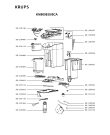 Схема №1 KM900830/5CA с изображением Плата управления для кофеварки (кофемашины) Krups SS-201741