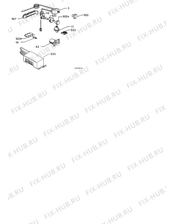 Взрыв-схема холодильника Zanussi ZFC18/9SRD - Схема узла Thermostat