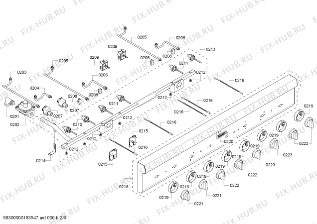 Схема №2 PRD364NLHC Thermador с изображением Переключатель для плиты (духовки) Bosch 12004404