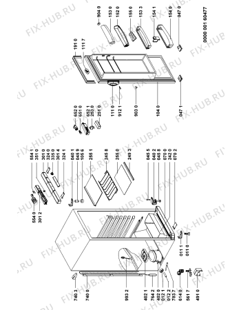 Схема №1 ARC1711WP (F091199) с изображением Руководство для холодильника Indesit C00346229