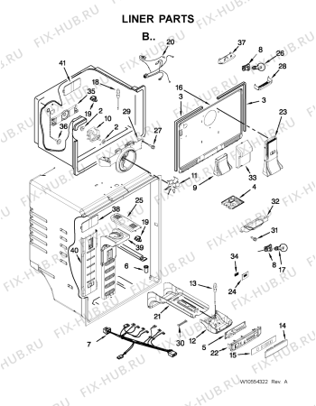 Схема №4 5VWT59SFYF с изображением Электроадаптер для холодильника Whirlpool 482000013520