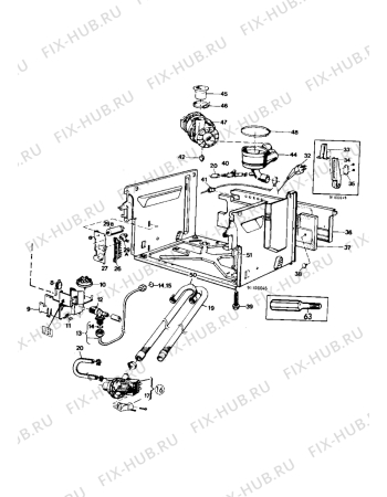 Взрыв-схема посудомоечной машины Electrolux BW312-W3 - Схема узла Water equipment